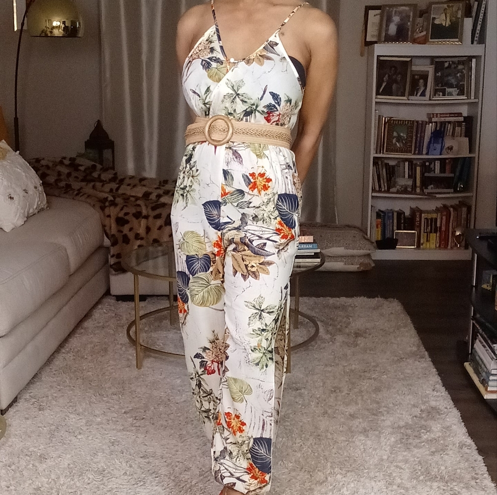 LDS Floral Jumpsuit-(FinalPrice)